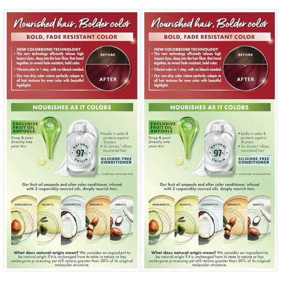 New - Garnier Hair Color Nutrisse Ultra Color Nourishing Creme, R3 Light Intense - Picture 7 of 8